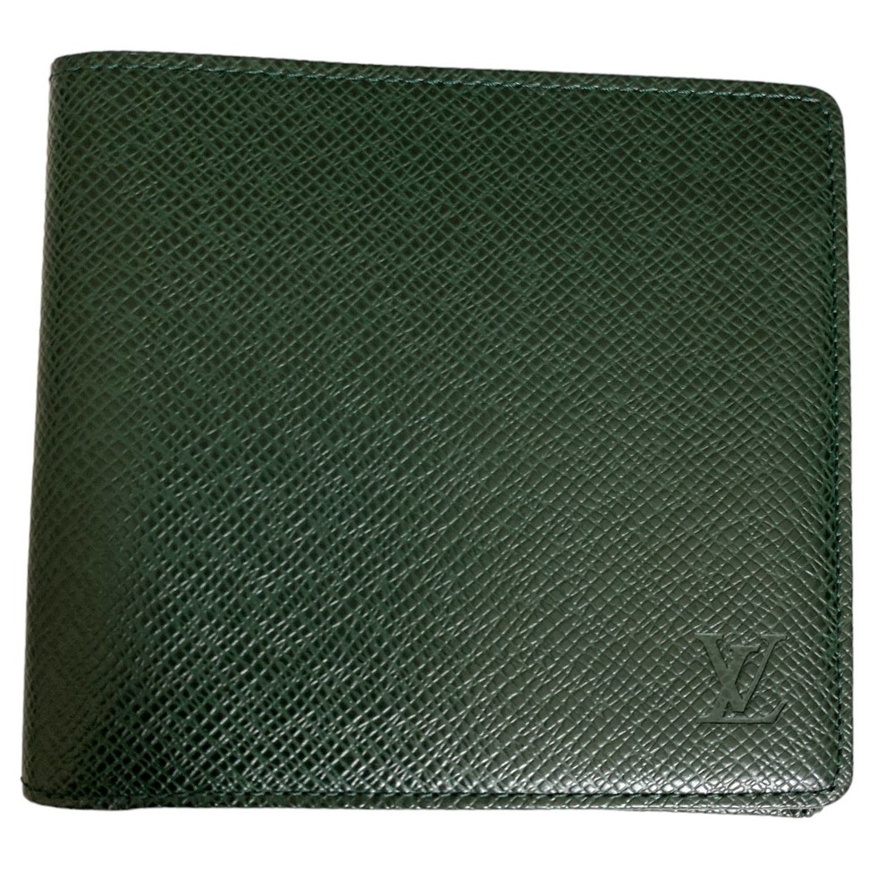 Louis Vuitton Bifold Taiga Wallet Dark Green